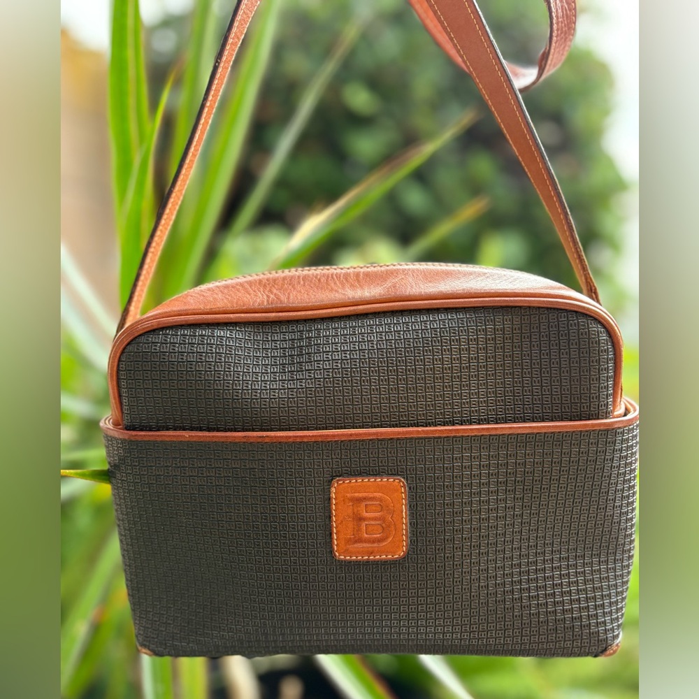 BALLY Vintage Brown and Black Crossbody